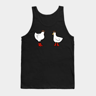 Cowboy Duck and Cowboy Chicken Tank Top